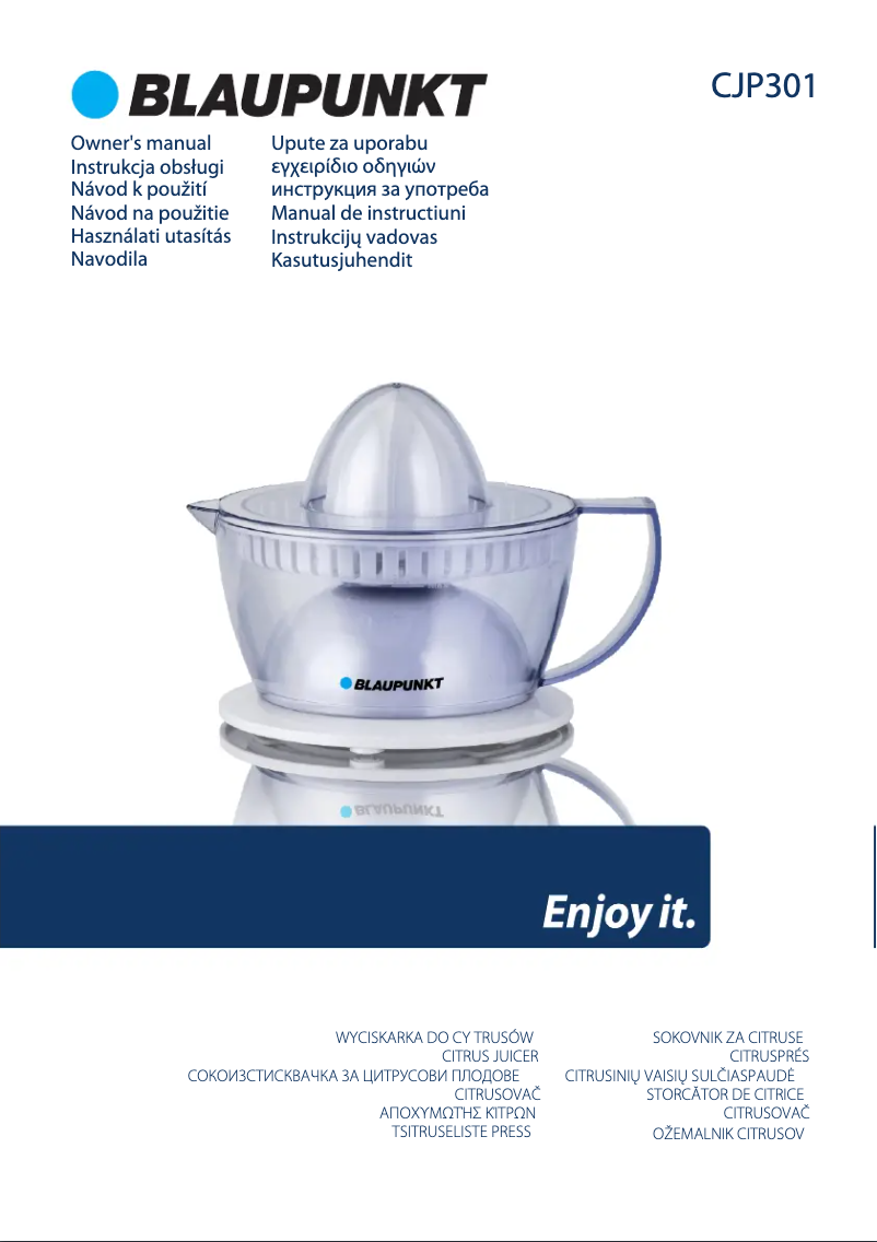 Page n°1 - Manuel utilisateur Blaupunkt CJP301