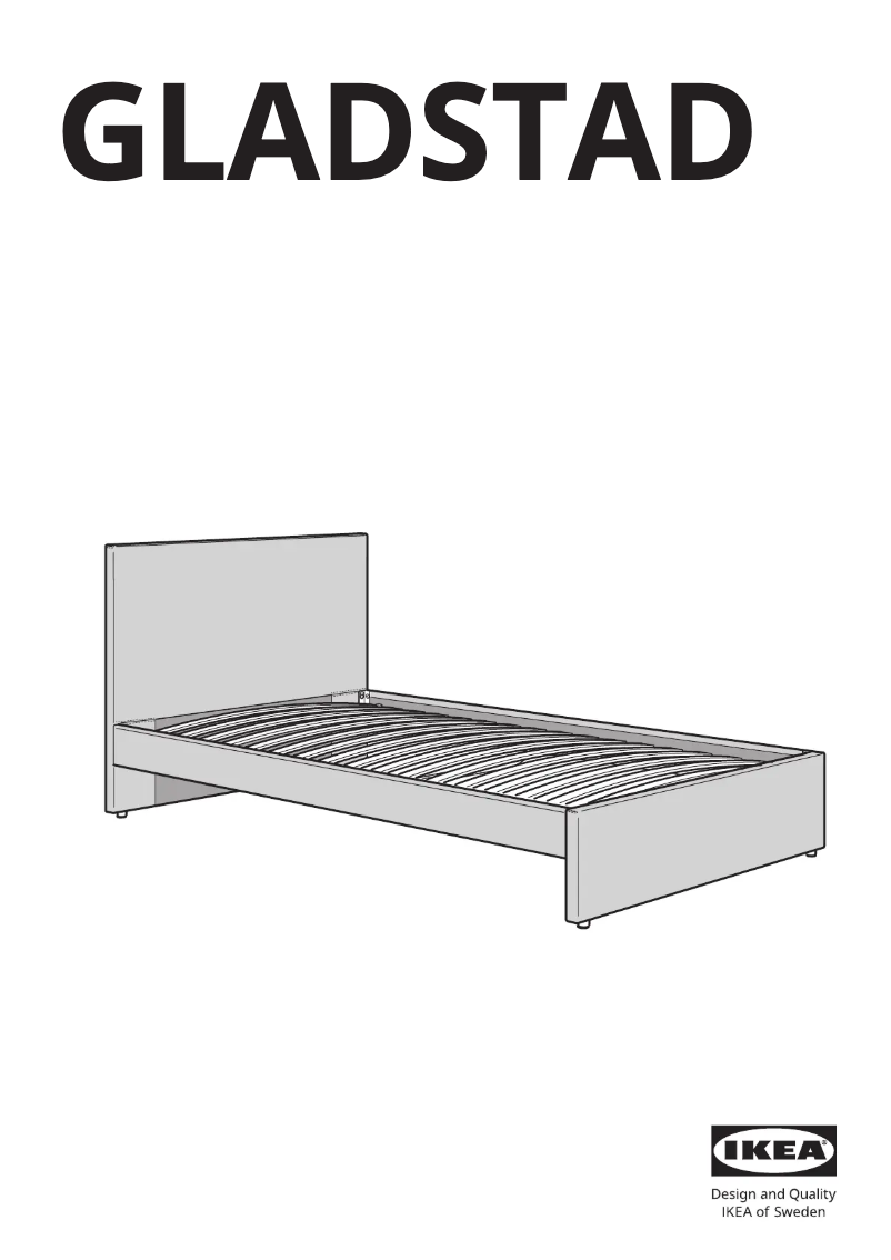 Page 1 de la notice Manuel utilisateur Ikea GLADSTAD 804.904.48