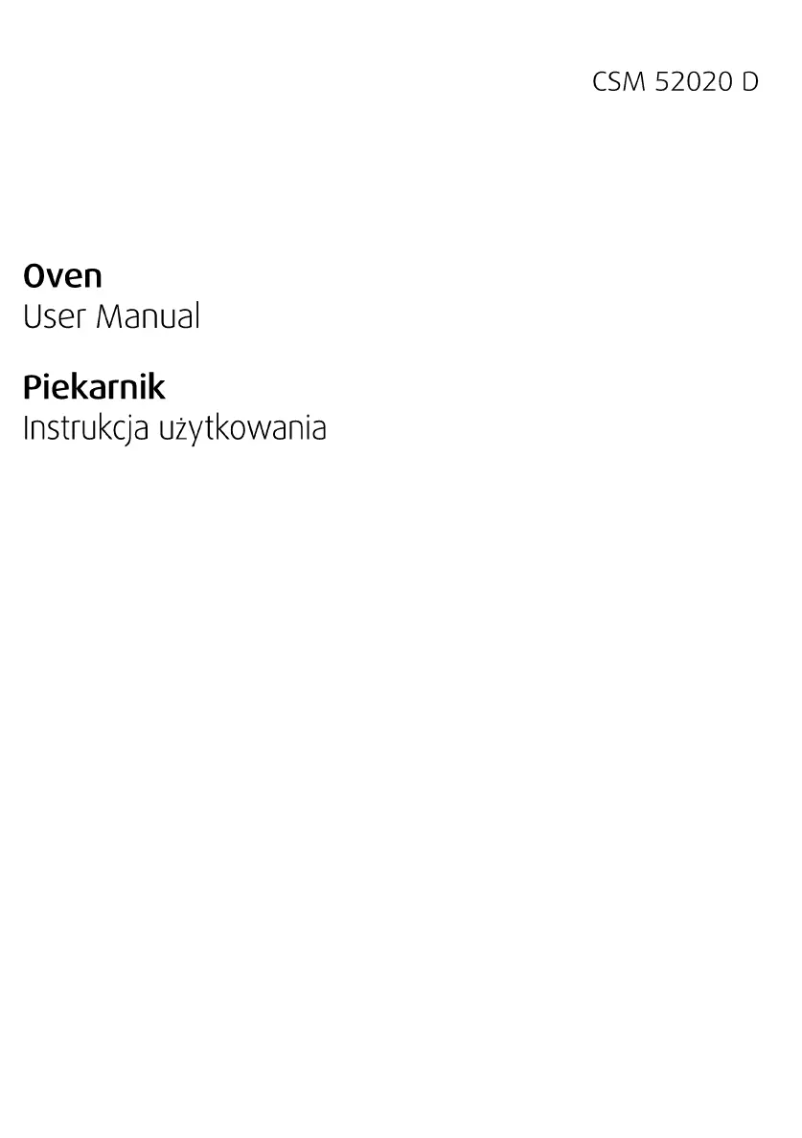 Page n°1 - Manuel utilisateur Beko CSM 52020 DW