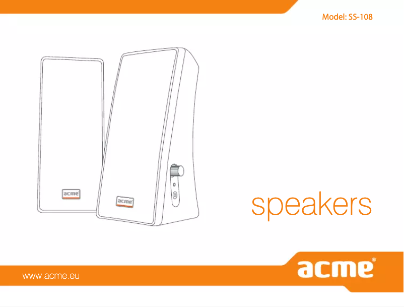 Page 1 de la notice Manuel utilisateur Acme Made SS108