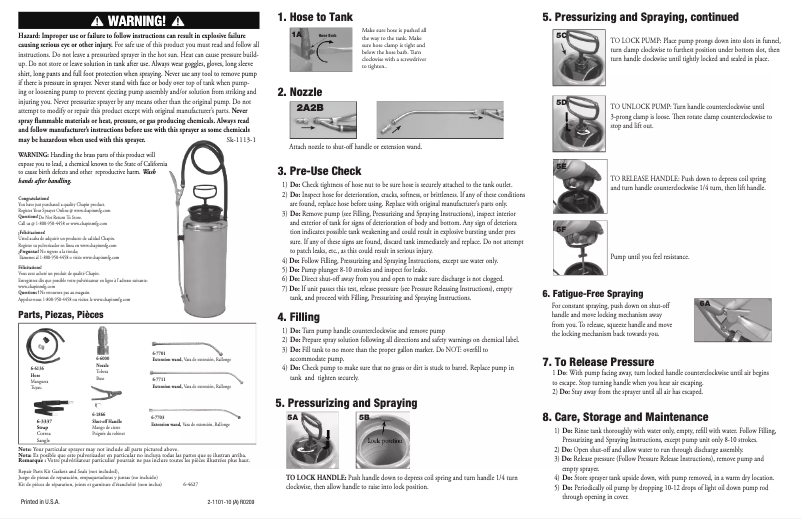 Image de la première page du manuel de l'appareil 1739