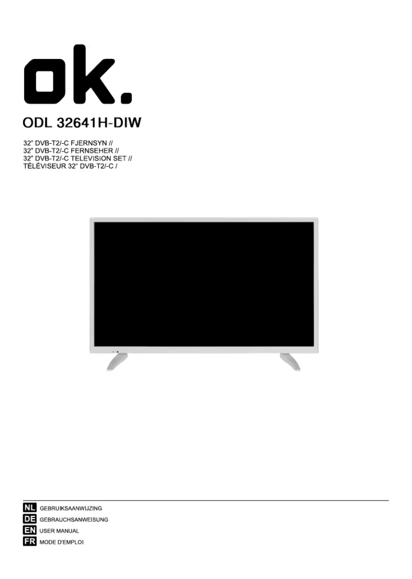 Page n°1 - Manuel utilisateur OK ODL 32641H-DIB