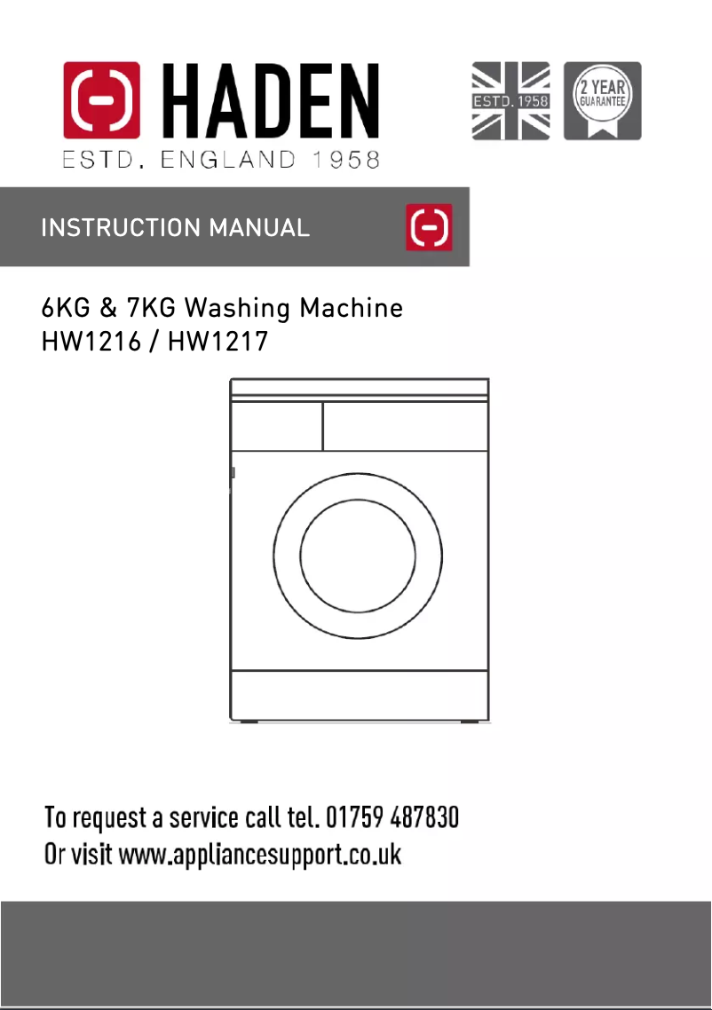 Image de la première page du manuel de l'appareil HW1216
