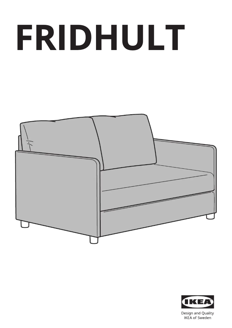 Page 1 de la notice Manuel utilisateur Ikea FRIDHULT 203.557.64