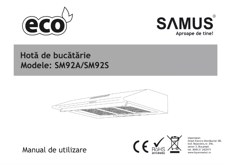 Page n°1 - Manuel utilisateur Samus SM92S