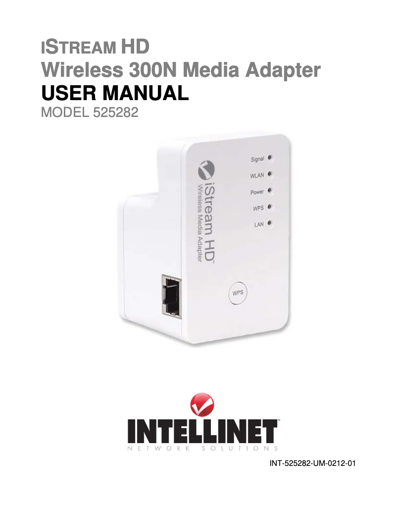 Image de la première page du manuel de l'appareil iStream HD 525282