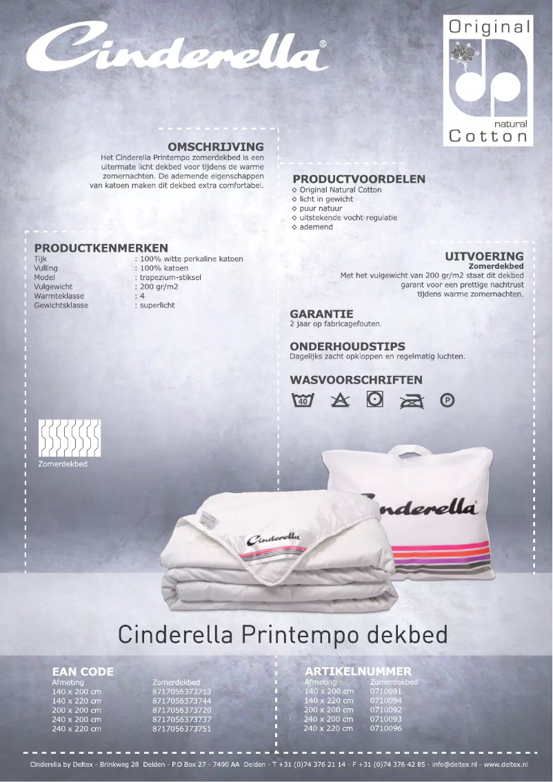 Page n°1 - Manuel utilisateur Cinderella Primtempo