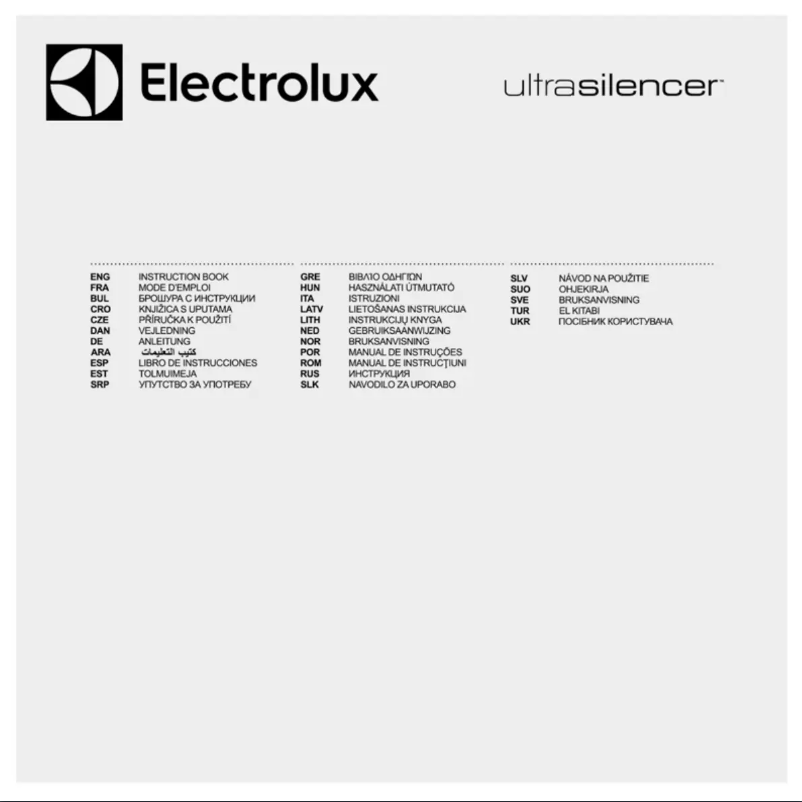 Página 1 del manual Manual de usuario Electrolux UltraSilencer ZUSALLFLR