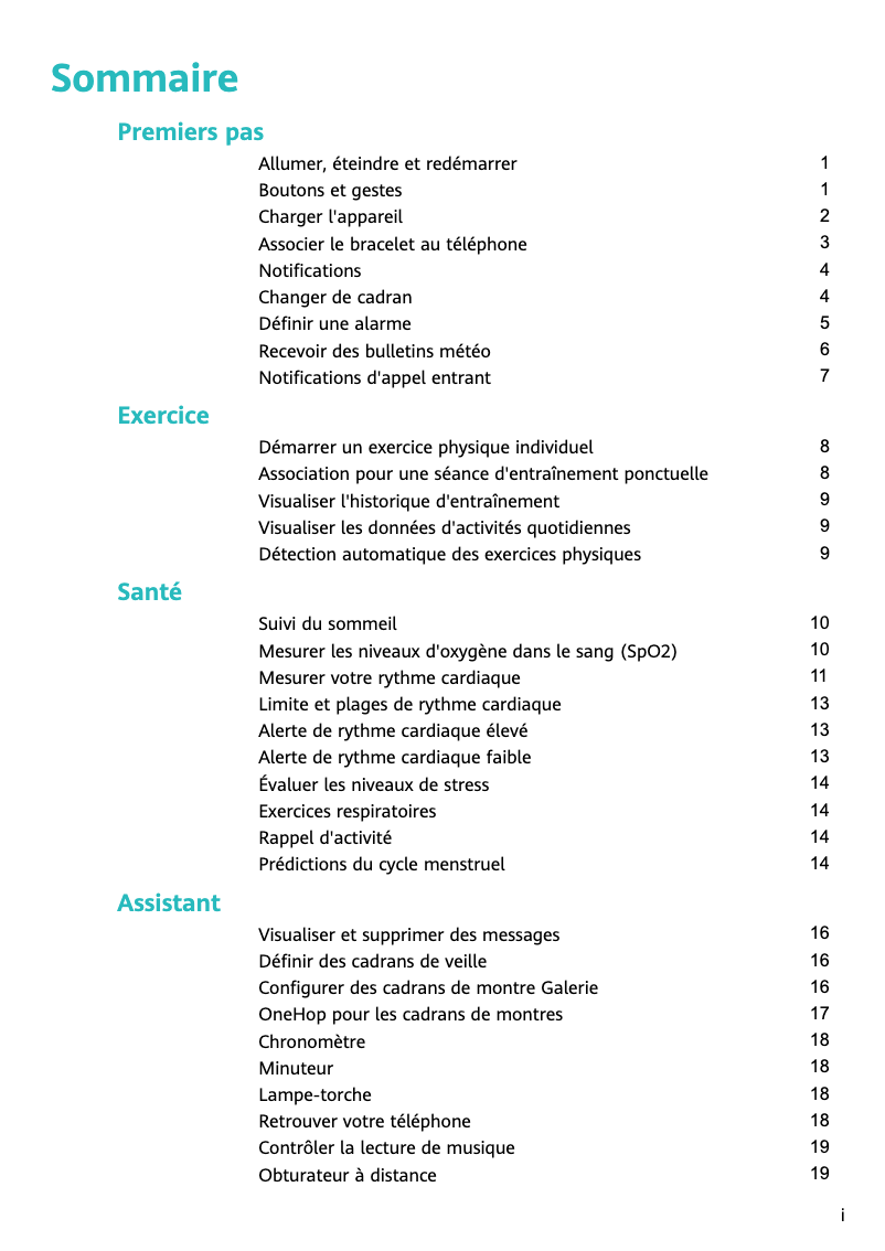 Page n°1 - Manuel utilisateur Huawei Watch Fit Mini