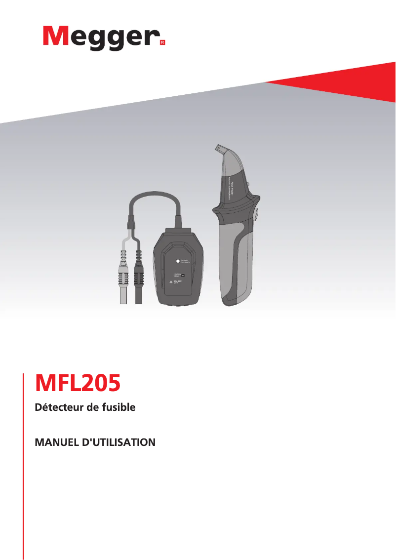 Page 1 de la notice Manuel utilisateur Megger MFL205