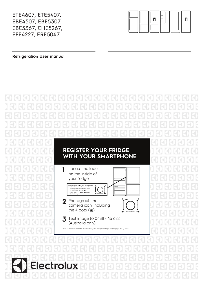 Page 1 de la notice Mode d'emploi Electrolux ERE5047SB
