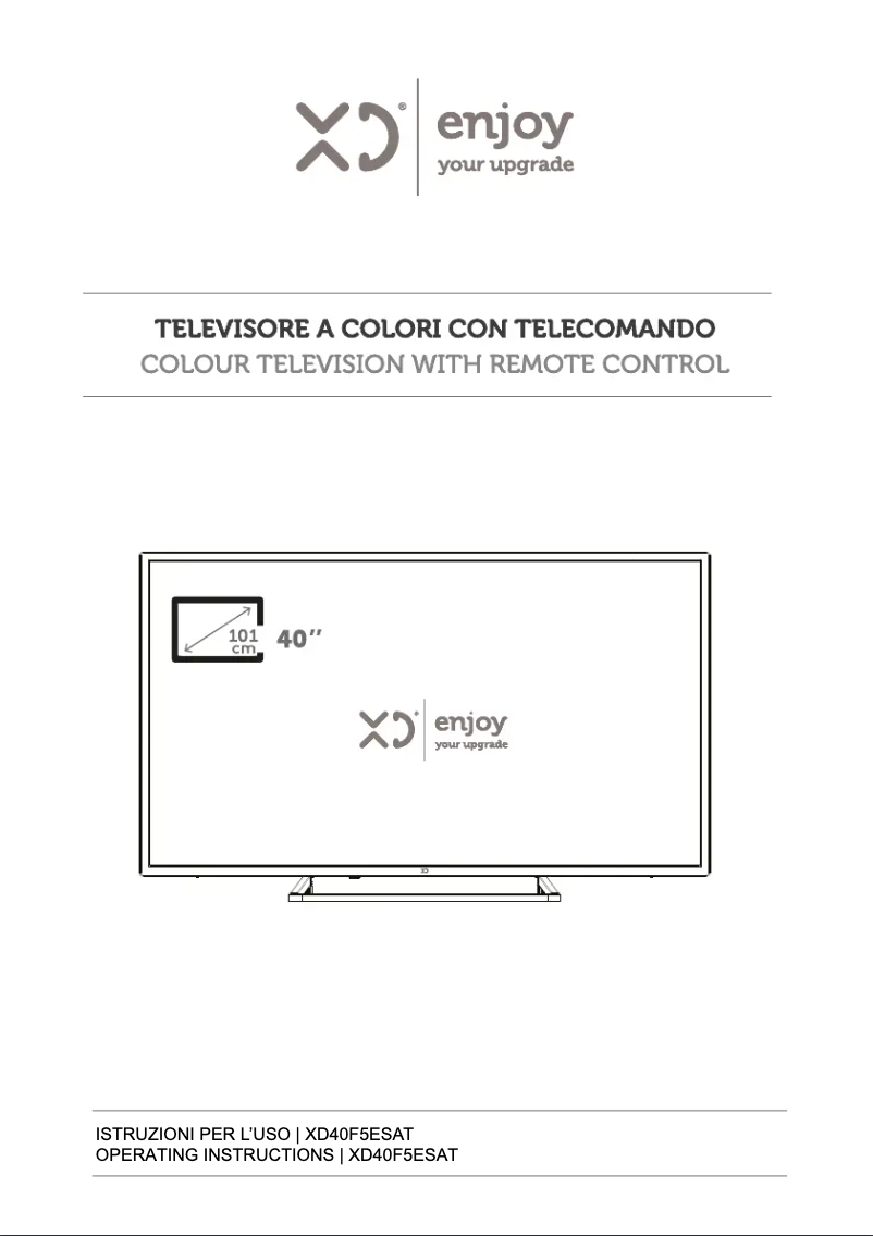Página 1 del manual Manual de usuario XD Enjoy XD40F5ESAT