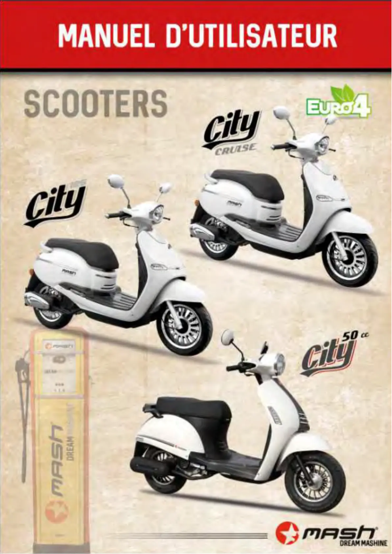 Image de la première page du manuel de l'appareil City 125cc (2018)