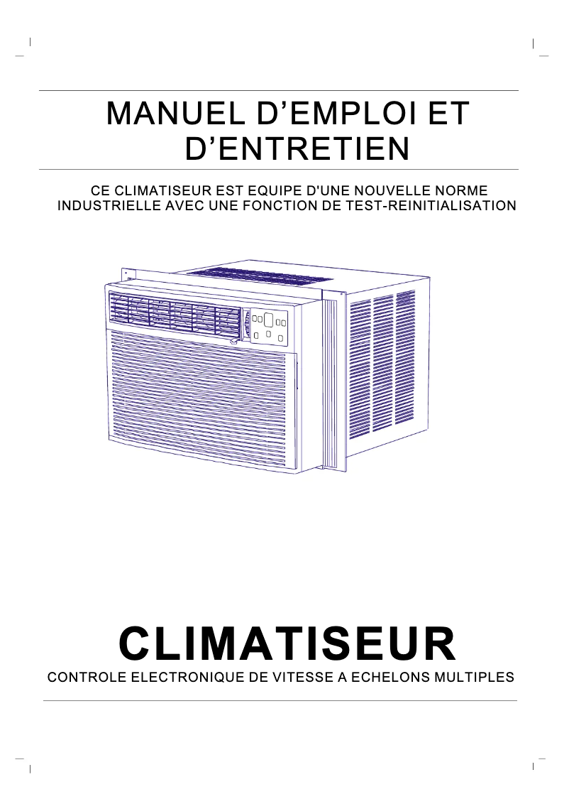 Page n°1 - Manuel utilisateur Frigidaire FAS296P2A