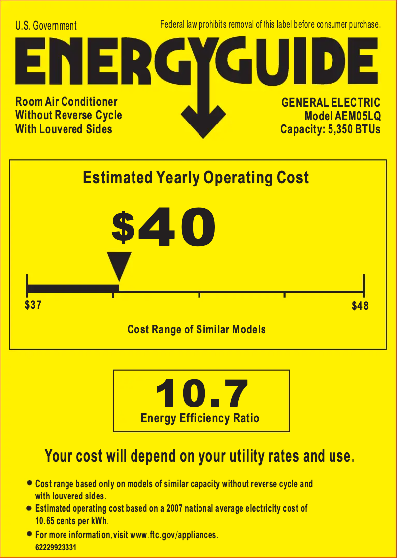 Image de la première page du manuel de l'appareil AEM05LQ