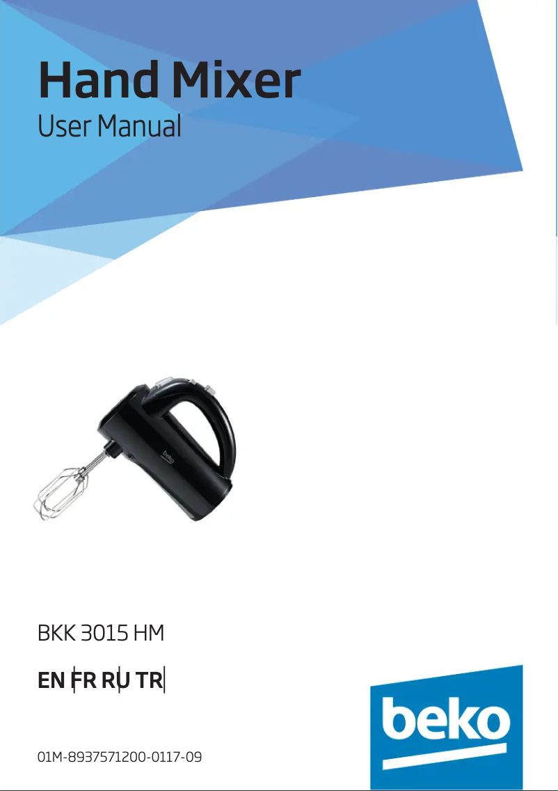 Page 1 de la notice Manuel utilisateur Beko BKK 3015 HM