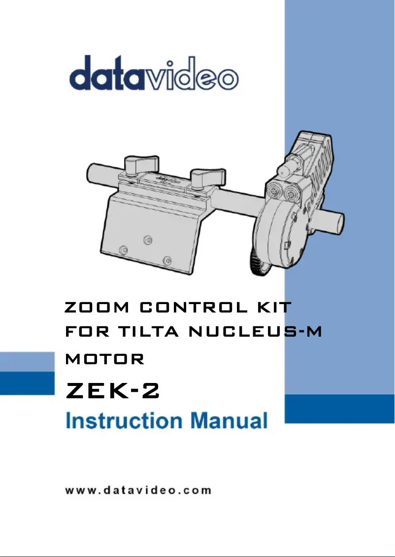 Page n°1 - Manuel utilisateur DataVideo ZEK-2