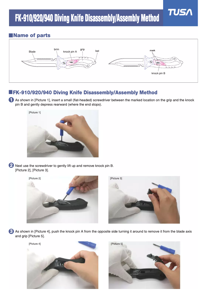 Página 1 del manual Manual de usuario Tusa FK-920
