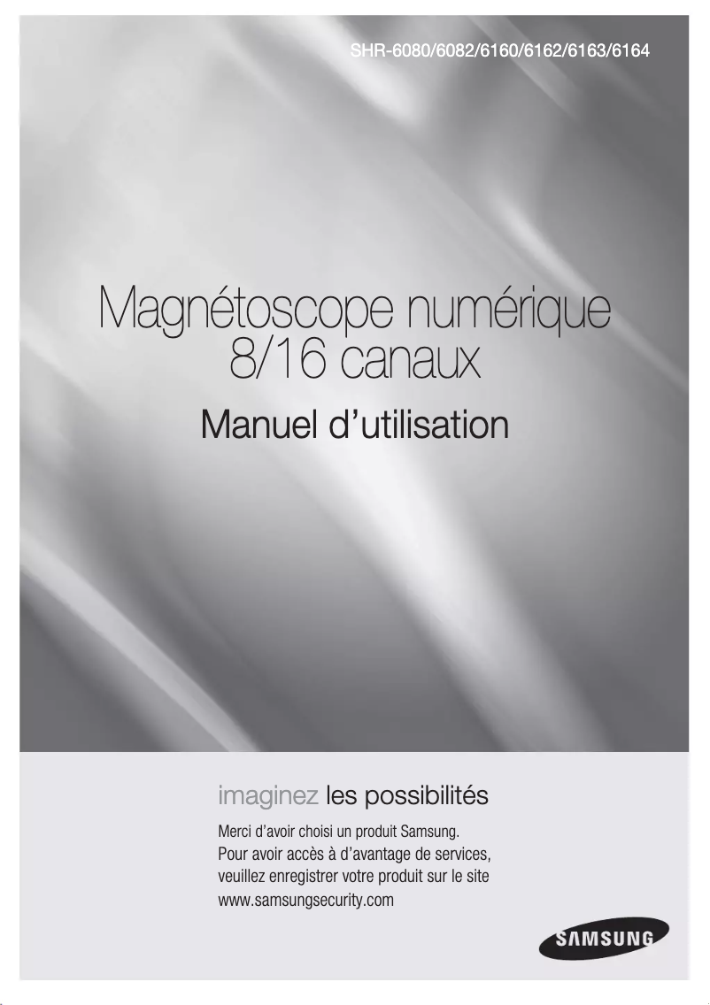 Page 1 de la notice Manuel utilisateur Samsung SHR-6080P