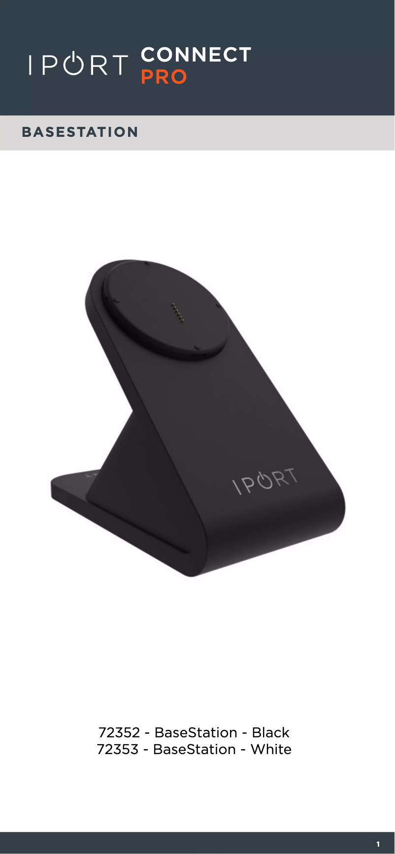 Page 1 de la notice Manuel utilisateur iPort 72353