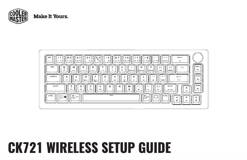 Página 1 del manual Manual de usuario Cooler Master CK721