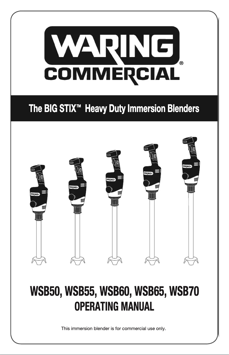 Image de la première page du manuel de l'appareil WSB55