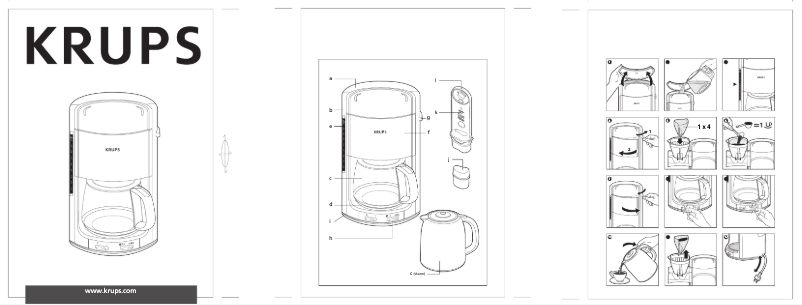 Page 1 de la notice Manuel utilisateur Krups ProAroma Plus FMD244