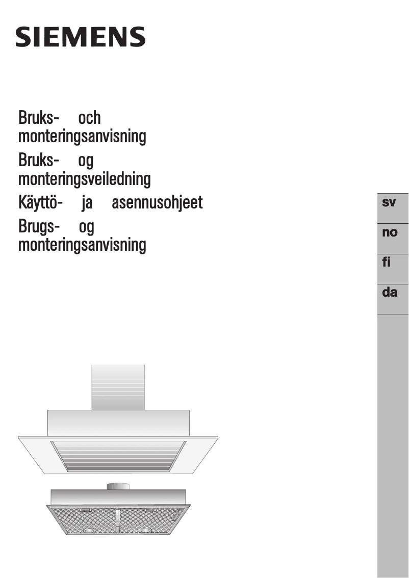 Page 1 de la notice Guide d'installation Siemens iQ300 LB55564SD