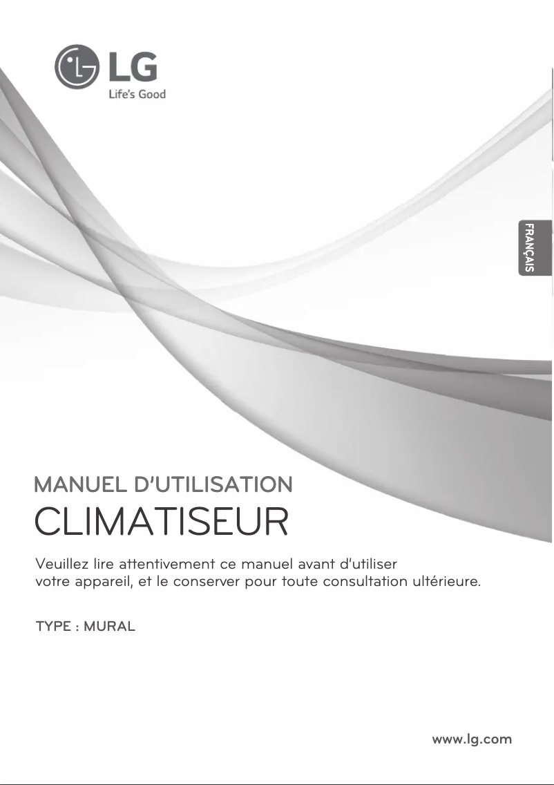 Page 1 de la notice Manuel utilisateur LG E09EL