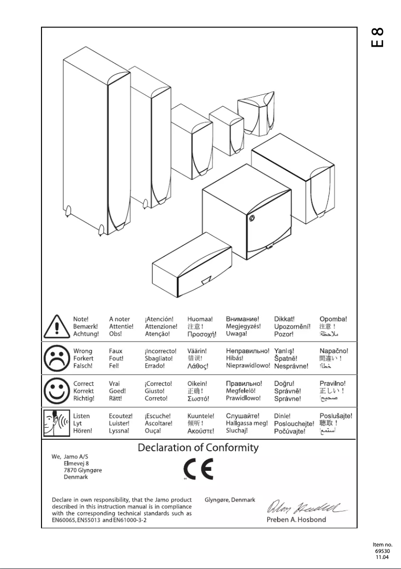 Image de la première page du manuel de l'appareil E9