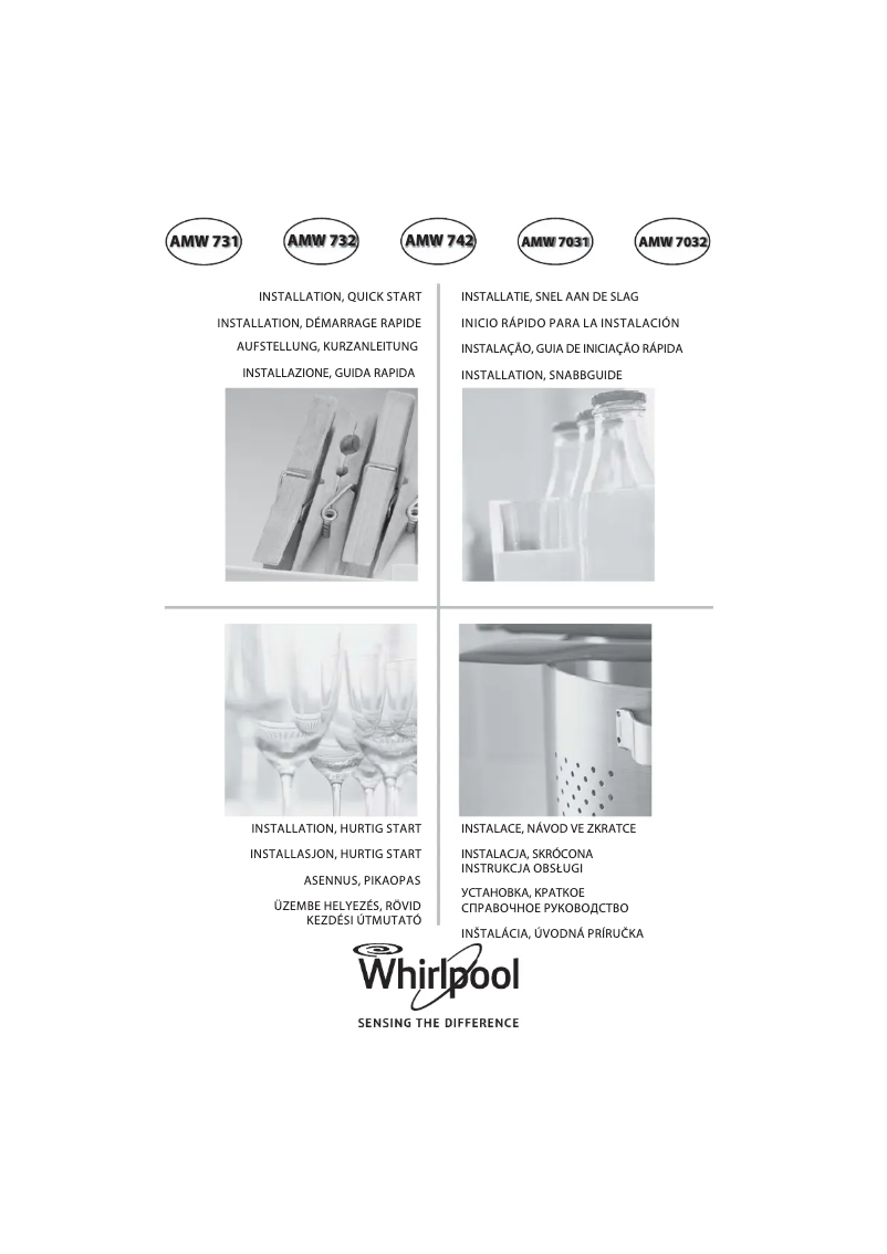 Page 1 de la notice Manuel utilisateur Whirlpool AMW 7031