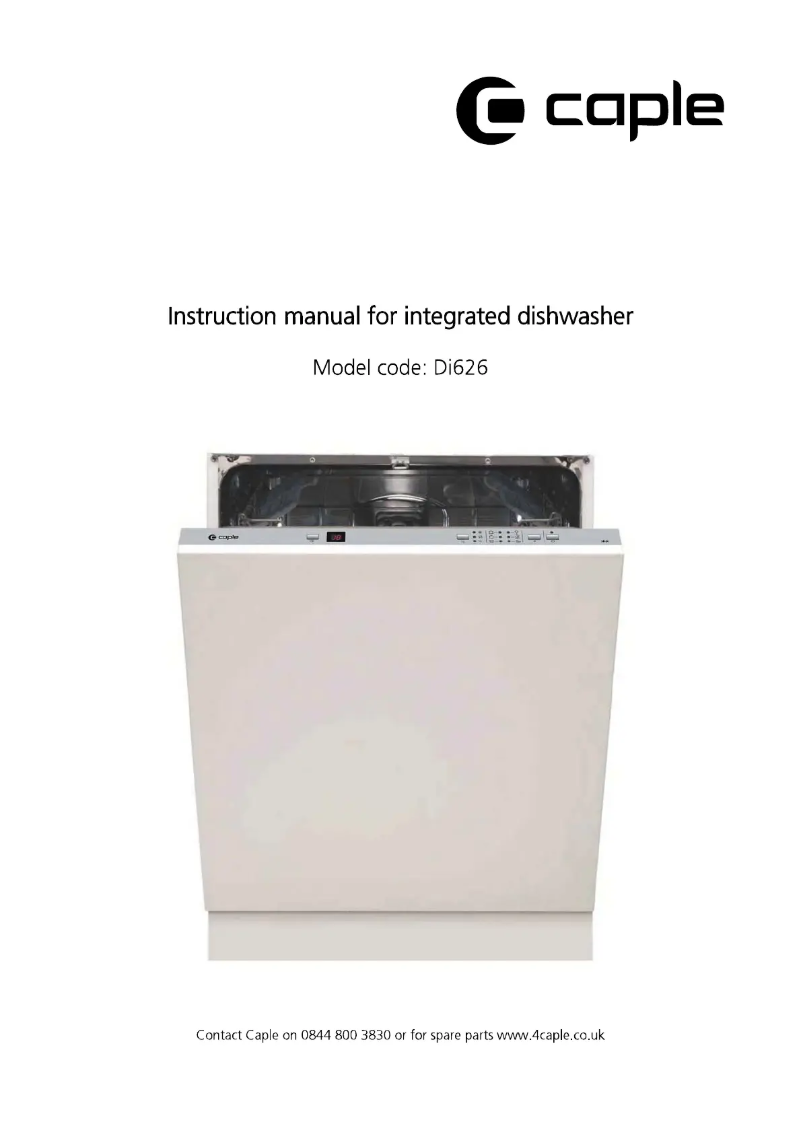 Image de la première page du manuel de l'appareil Di626