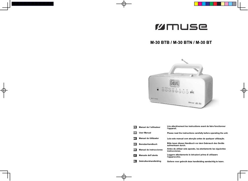 Page 1 de la notice Manuel utilisateur Muse M-30 BT