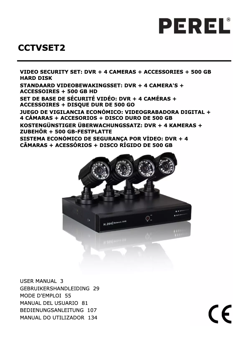 Image de la première page du manuel de l'appareil CCTVSET2