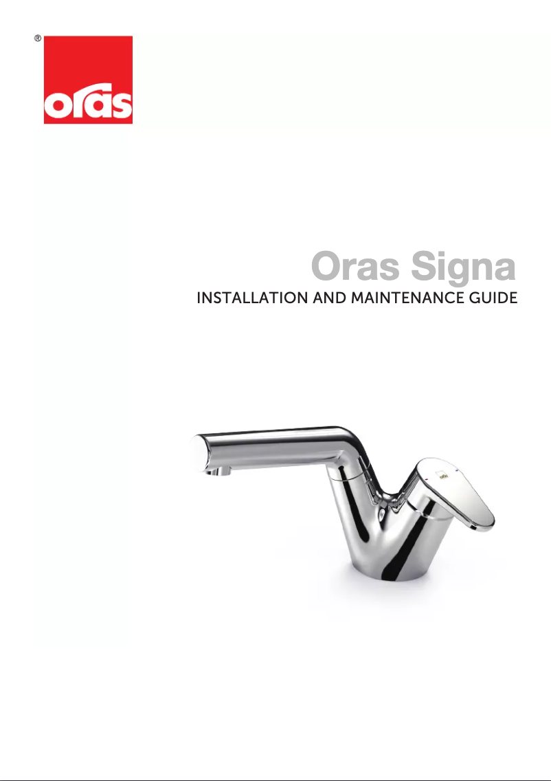 Page n°1 - Manuel utilisateur Oras Signa 2208F