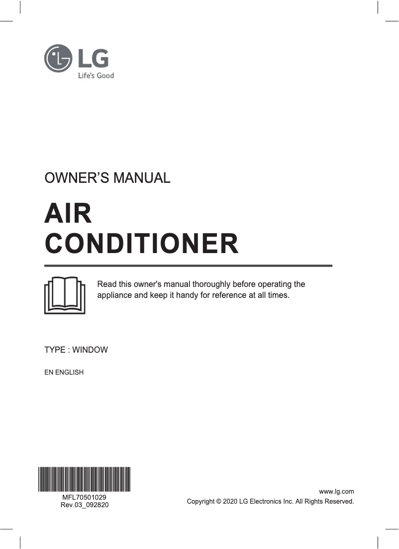 Página 1 del manual Manual de usuario LG LA200FC