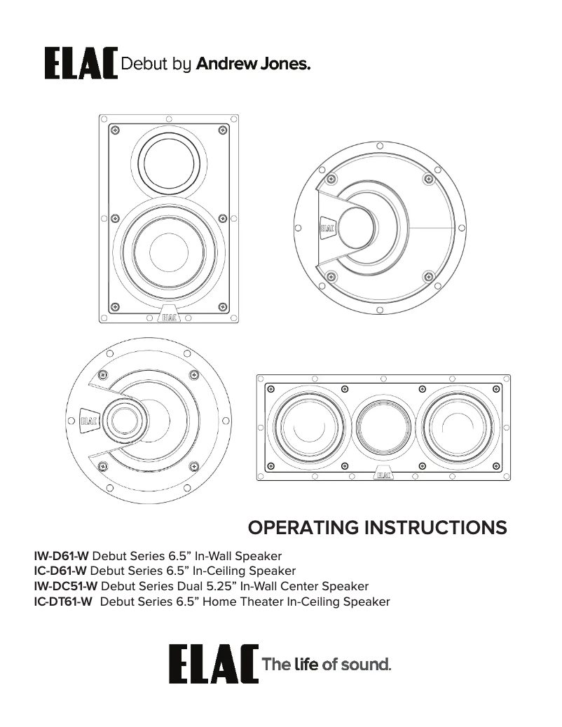 Imagen de la primera página del manual del dispositivo Debut IC-D61-W