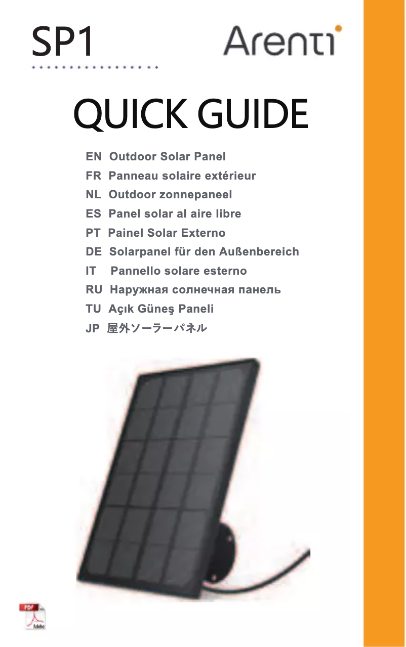 Image de la première page du manuel de l'appareil GO1