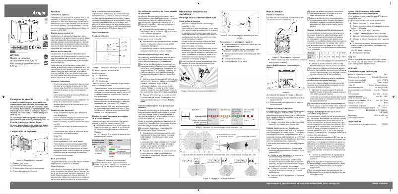 Page 1 de la notice Manuel utilisateur Hager WST502