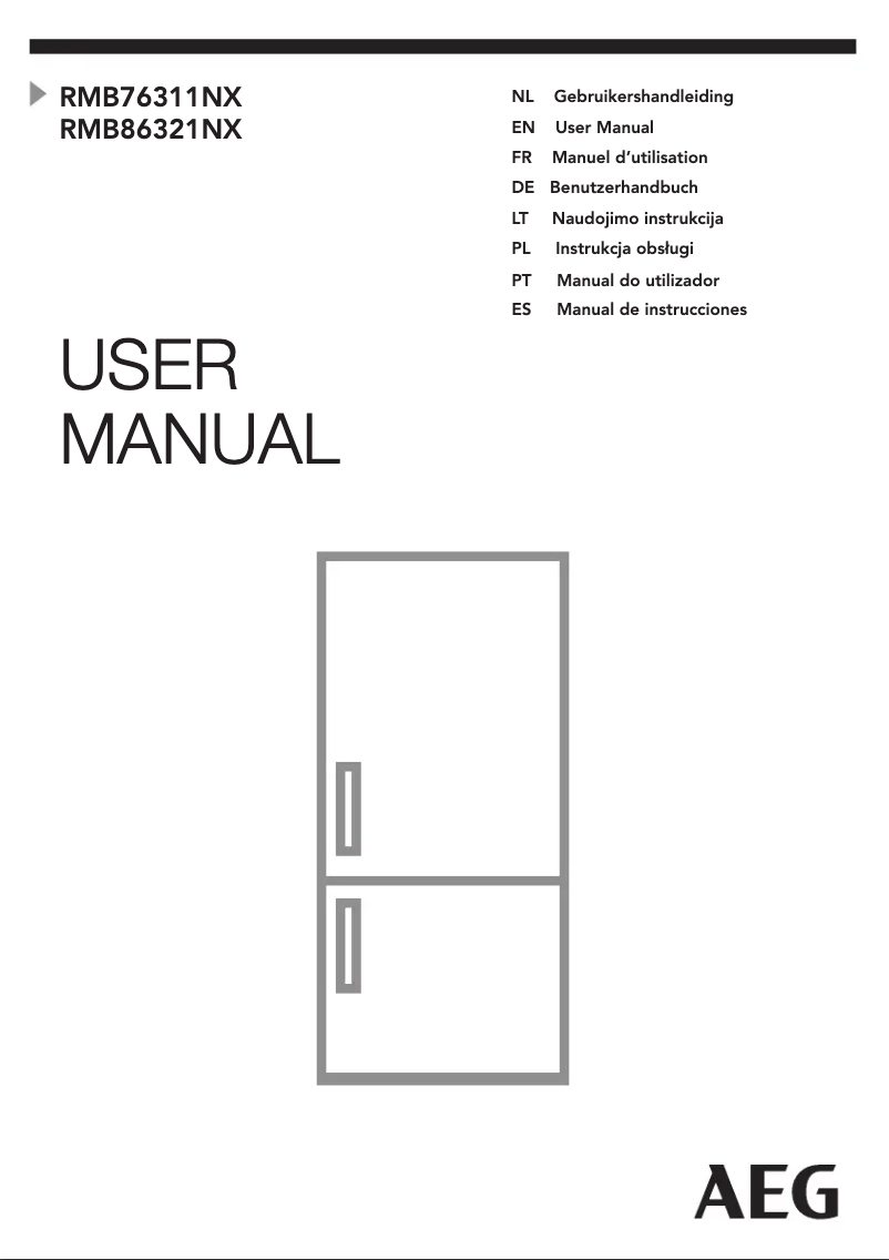 Page 1 de la notice Manuel utilisateur AEG RMB86321NX