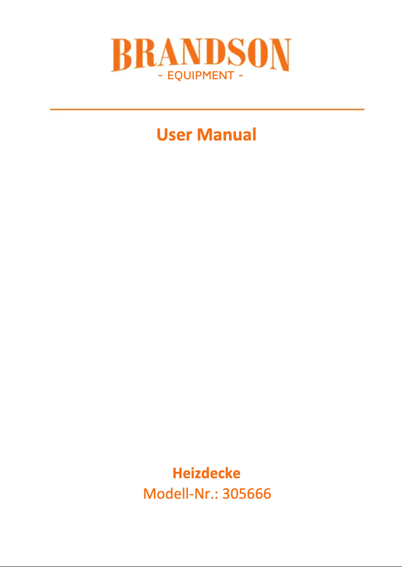 Page 1 de la notice Manuel utilisateur Brandson 305666