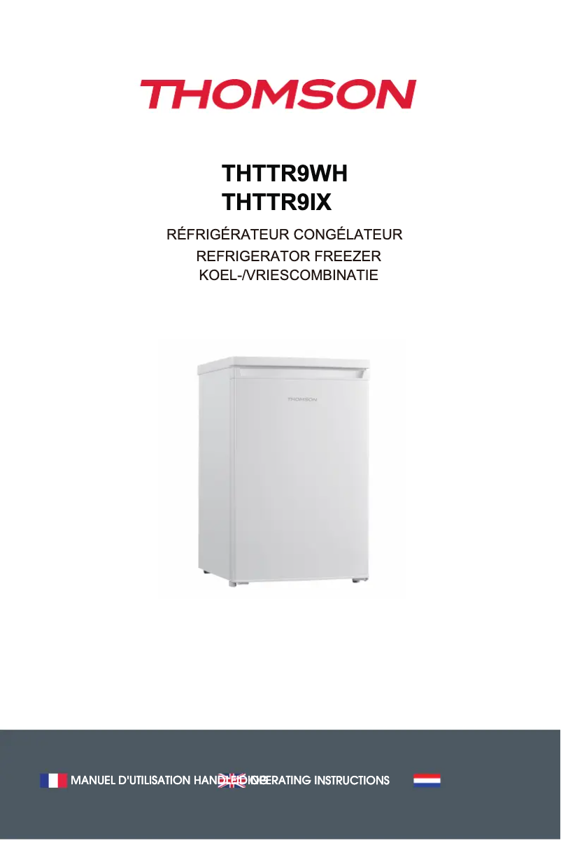 Image de la première page du manuel de l'appareil THTTR9WH