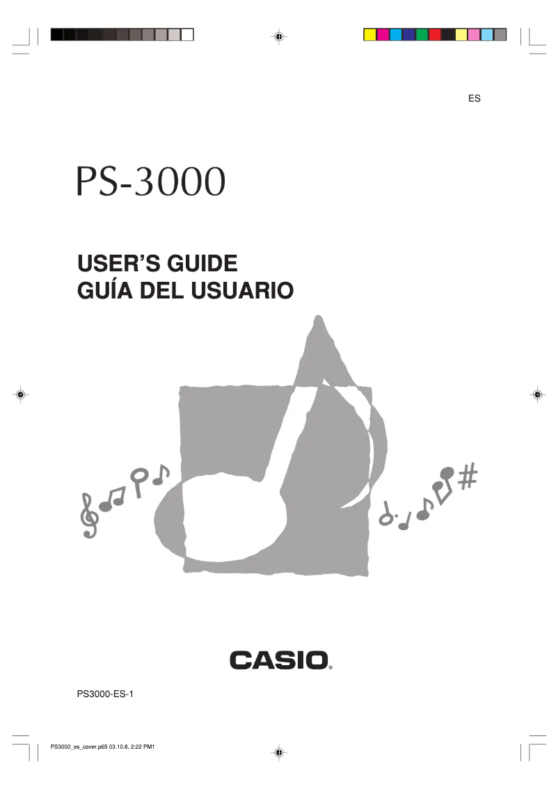 Page 1 de la notice Manuel utilisateur Casio PS-3000