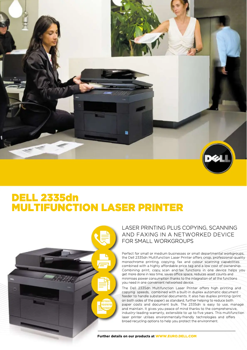 Page n°1 - Manuel utilisateur Dell 2335DN