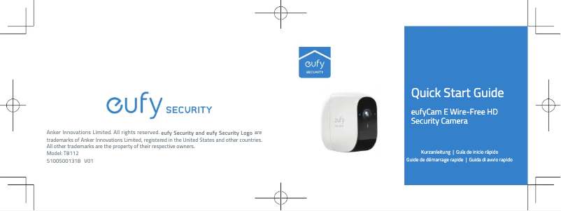 Page n°1 - Manuel utilisateur Eufy eufyCam E