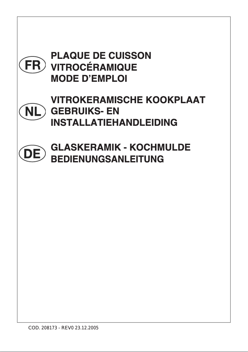 Image de la première page du manuel de l'appareil MKK-771