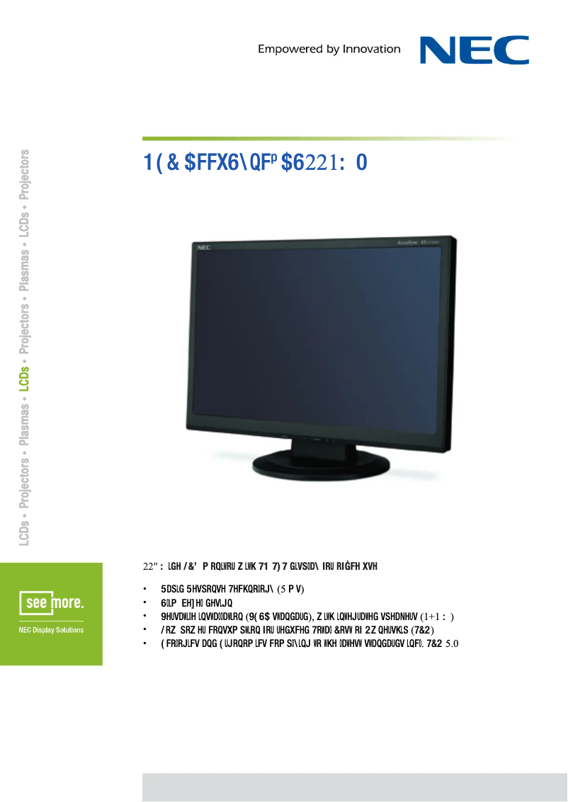 Image de la première page du manuel de l'appareil AccuSync AS221WM