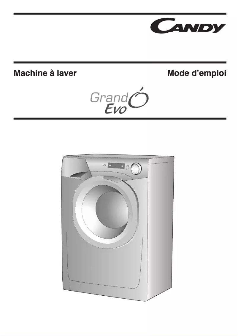 Page 1 de la notice Manuel utilisateur Candy EVO 9142DW-47