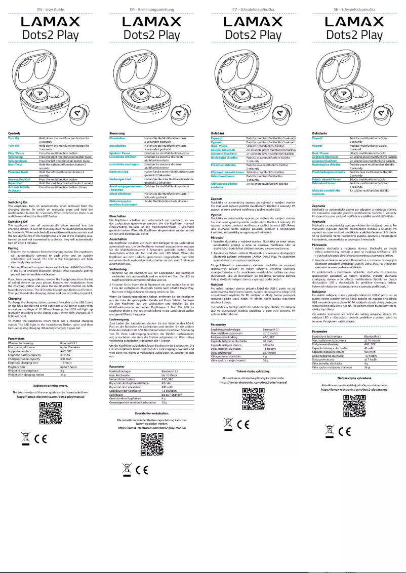 Image de la première page du manuel de l'appareil Dots2 Play