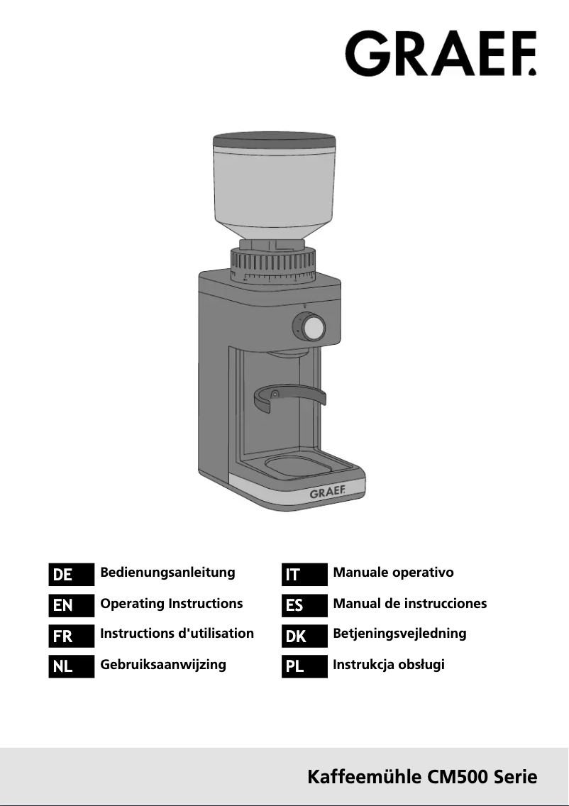 Image de la première page du manuel de l'appareil CM 500
